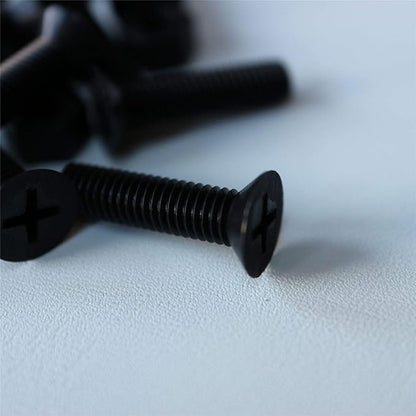 20 x Black Countersunk Screws Polypropylene (PP) Plastic Nuts and Bolts, Washers, M5 x 20mm, Anti-Corrosion, Chemical Resistant, (1364 x 2532 in)