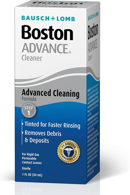 Boston Advance Contact Lens Solution by Bausch Lomb, for Gas Permeable Contact Lenses, 1 Fl Oz (Packaging May Vary)