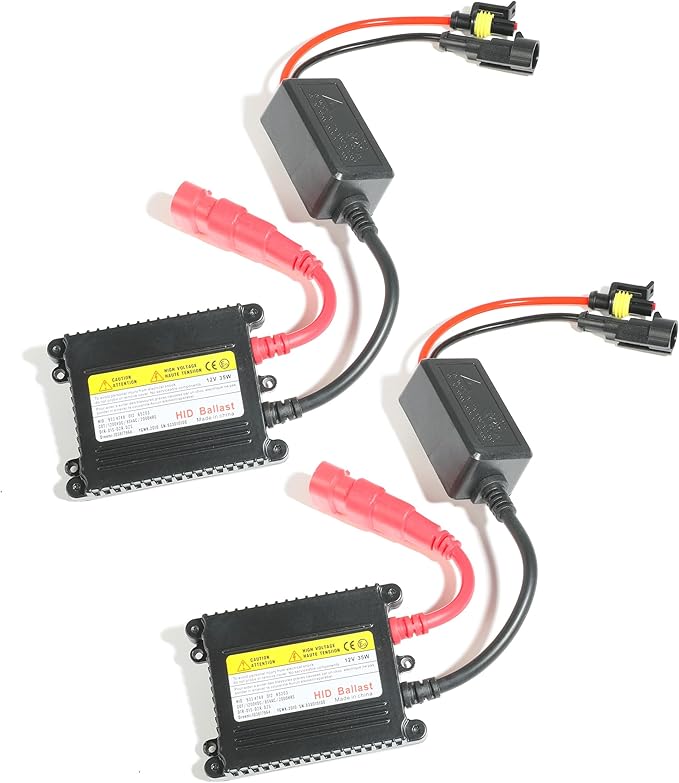 RACOONA Pack of 2 Hid Ballast,H11 Hid Kit,Car Accessories Hid Kit HID Ballast,35W DC 12V Super Slim Hid Ballast Kit,Universal Replacement for H1 H3 H4 H7 H11 H13 9005 9006 9007 5202 880
