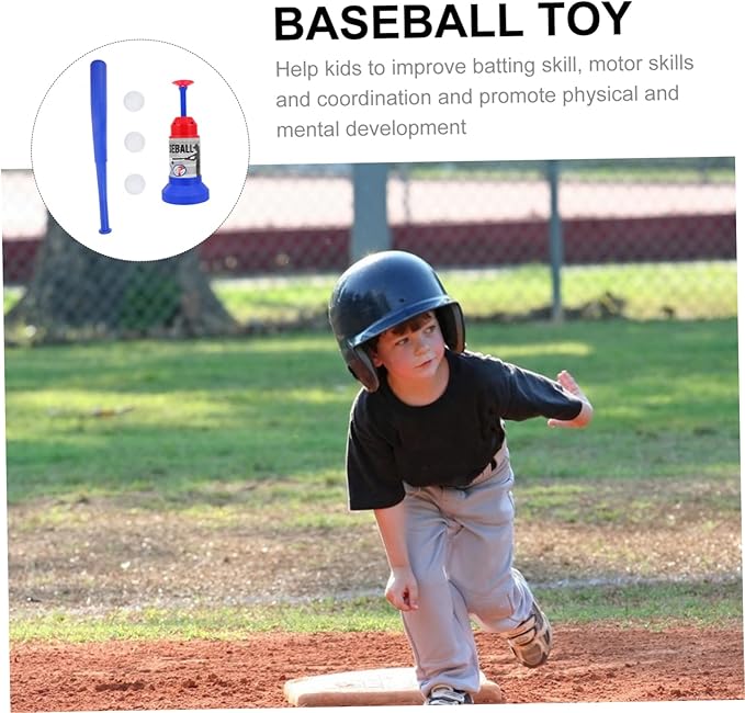 1set Baseball Training Set for Boys and Girls Automatic Baseball Launcher Bat Improve Batting Skills Safe Fun for Boys Girls