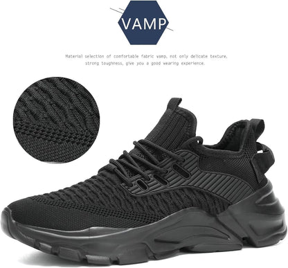 Srenket women's/ Men's Running Shoes, Non Slip, Breathable, Lightweight Fashion Sneakers, Slip Resistant Athletic Sports Walking Gym Work Shoes