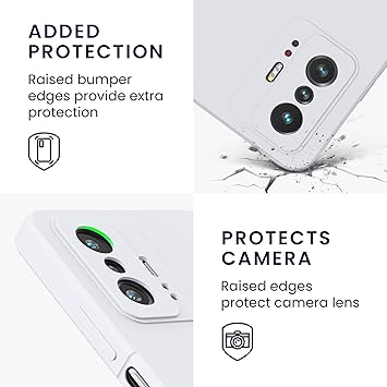 kwmobile Case Compatible with Xiaomi 11T  11T Pro Case - Slim Protective TPU Silicone Phone Cover - White