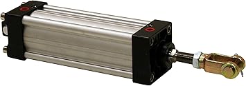 Buyers Products TGC25008V Tailgate Cylinder, Tie Rod Style Cylinder-Clevis Mount-0.75 Rod X 8 Inch Stroke, 2.5" Bore, Pneumatic Tailgate Application For Dump Trucks