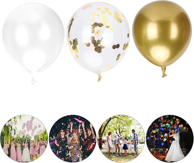SYHAQYE Party Balloons Pack, Balloon Set Sequined Graduation Wedding Birthday Party Supplies Craft Decorations(A)