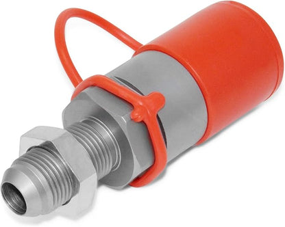 Summit Hydraulics Flat Face Hydraulic Quick Connect Coupler, 10 JIC Bulkhead Skid Steer Mount