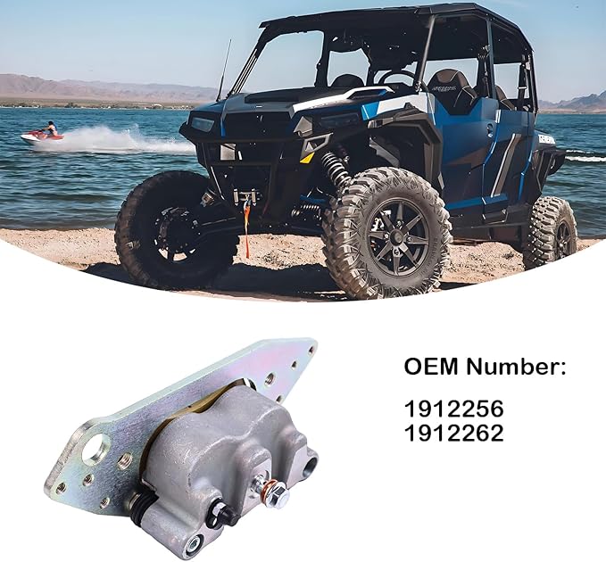 1912256 Front Right Brake Caliper Compatible with Polaris Ranger 500 570 700 800 900 1000 RZR 800 900 100, 1912262 Replacement (Right Brake)