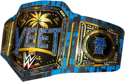 New Jey Uso Yeet Championship Title Belt – Undisputed Championship Replica Belt 2MM - Easy Wear Adjustable 4MM Leather Strap - Adult Size
