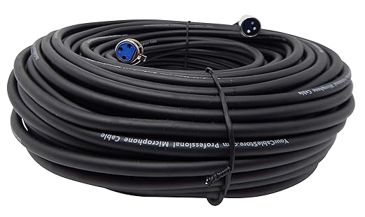 150 Foot XLR 3 Pin Male/Female Microphone Cable 20 AWG