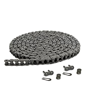 Jeremywell 60 Roller Chain 10 Feet with 2 Connecting Links