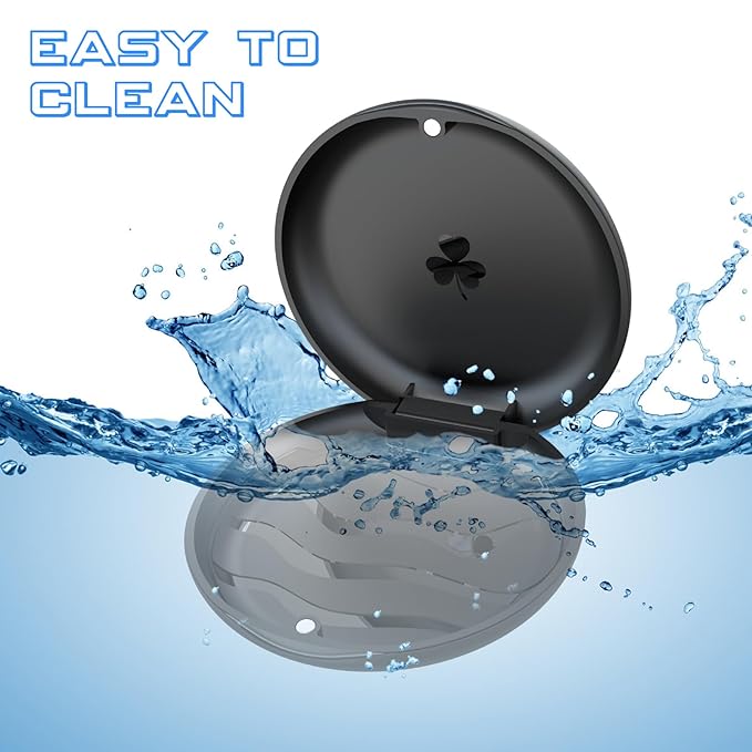 Orthodontic Mouthguard & Dental Retainer Case - Aligners Case (Black)