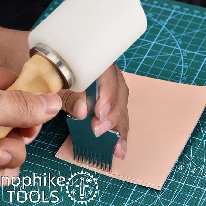Nylon HammerOoaLeather CraftsOoaWooden Handle Leather Carving Hammer For Diy Handmade Leather