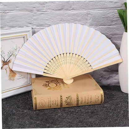 Cabilock 3 units of artificial hanging paper fans for wedding decoration for backyard, wedding, portable decals, hand fans, folding basket for weddings, garlands to