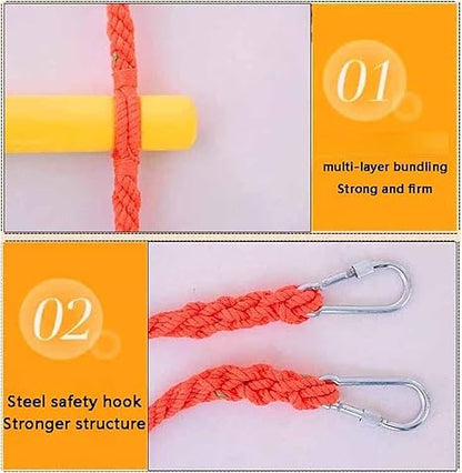 EHEIN 2M Safety Balcony Fire Ladder with Hook Reusable Multi Purpose Soft Ladder Construction Rescue Climbing (Color : Style1, Size : 30cm11.8in)