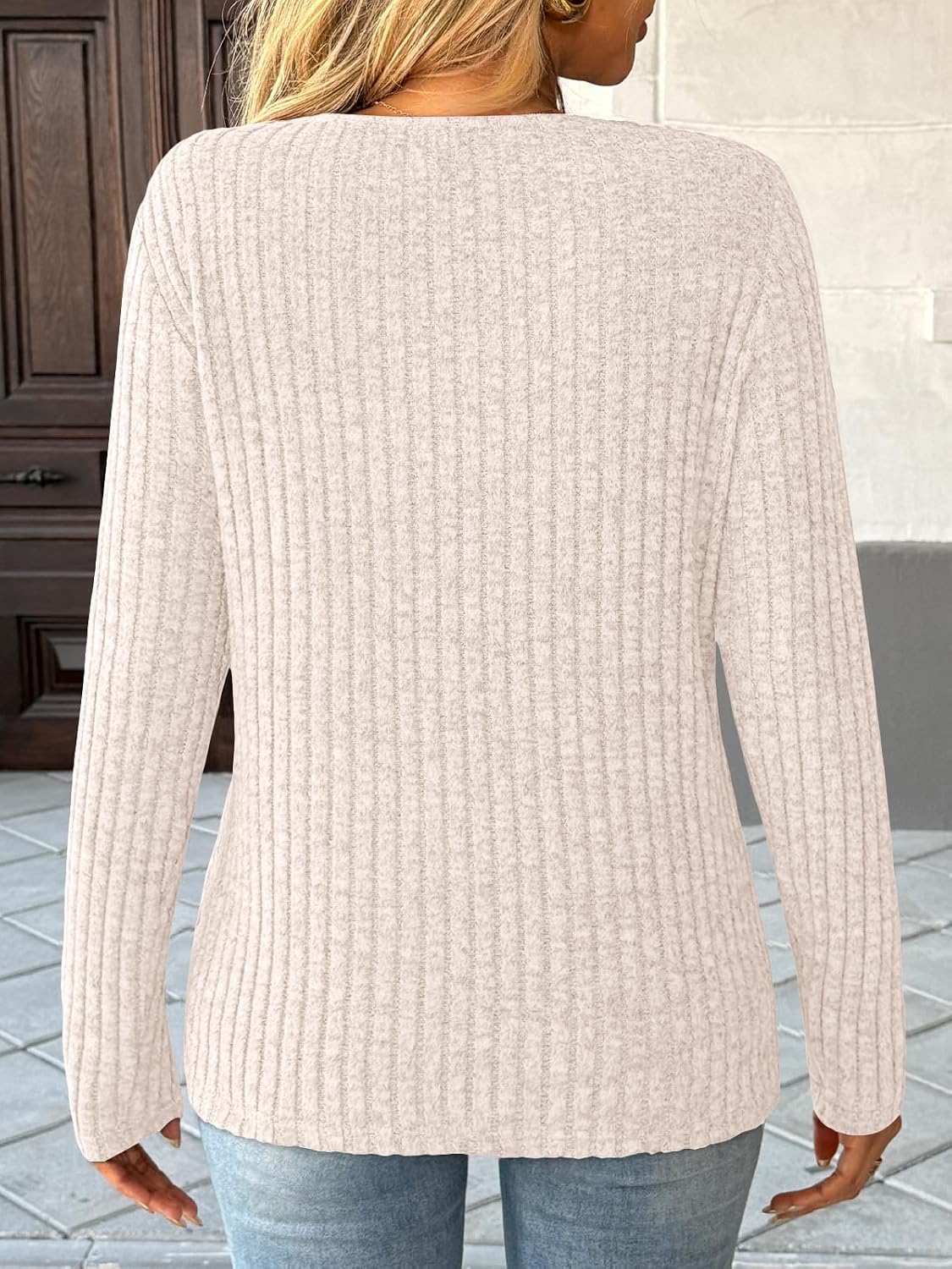 AUTOMET Womens Long Sleeve Shirt Fall Fashion 2025 V Neck Sweater Tunic Tops Dressy Casual Work Blouse Trendy Winter Clothing l.