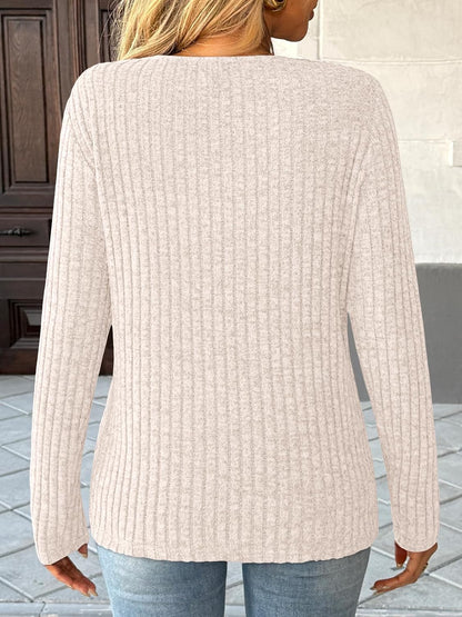 AUTOMET Womens Long Sleeve Shirt Fall Fashion 2025 V Neck Sweater Tunic Tops Dressy Casual Work Blouse Trendy Winter Clothing l.