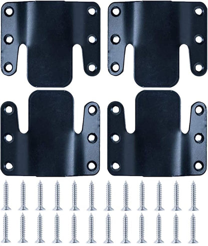 LazyMe Universal Sectional Sofa Interlocking Sofa Connector Bracket with Hardware- 2 Sets, 4 Piece