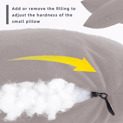 Tiny Pillow, Mini Small Pillow for Travel, Dogs, Cats, Mini Pillows Support for Neck, Wrist, and Knee, Travel Pillow and Small Decorative Pillow(1pc Haze Gray)