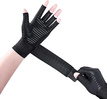 THX4COPPER Compression Arthritis Gloves with Strap,Carpal Tunnel,Typing,Support ¦