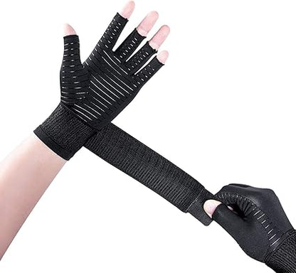 THX4COPPER Compression Arthritis Gloves with Strap,Carpal Tunnel,Typing,Support ¦