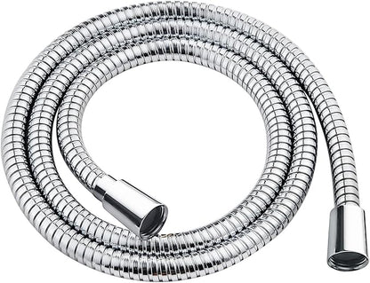 BRIGHT SHOWERS Shower Hose For Hand Held Shower Heads, 59 Inches Cord Stainless Steel Hand Shower Hose, Ultra-Flexible Replacement Part with Brass Insert, Chrome