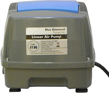 Blue Diamond ET80 Septic & Pond Linear Diaphragm Air Pump