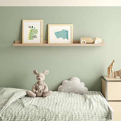 KINLINK 8x10 Picture Frames, Wood Grain Photo Frames with Plexiglass for Picture 5x7 with Mat or 8x10 without Mat, Composite Wood Picture Frames for Table Top and Wall Mounting