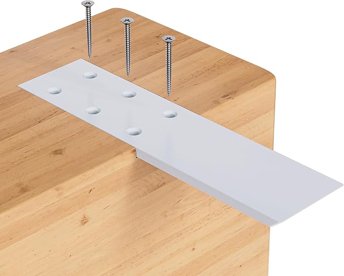 Countertop Support Brackets, 3 Pack 10 Inch Invisible Shelf Corbels for Countertops, White Kitchen Shelf Brackets, 7mm Thick Countertop Brackets for Quartz, Granite, Wood and Concret Countertops