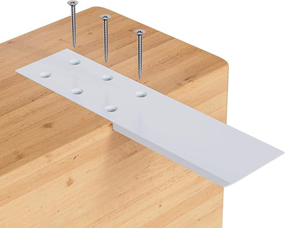 Countertop Support Brackets, 3 Pack 10 Inch Invisible Shelf Corbels for Countertops, White Kitchen Shelf Brackets, 7mm Thick Countertop Brackets for Quartz, Granite, Wood and Concret Countertops
