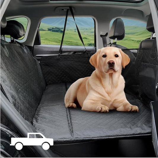 Vailge Dog Car Seat Cover for Trucks,Large Back Seat Extender for Dogs,Waterproof Dog Car Hammock,Non Inflatable dog seat cover,Hard Bottom Dog Seat Cover for Trucks F150, RAM1500,Silverado,GMC Sierra