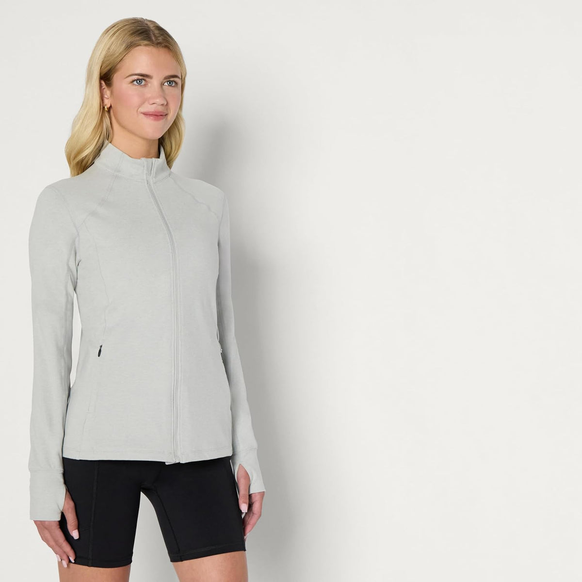 Women's Athletic Soft Performance Lightweight Zip Up Workout Running Jacket