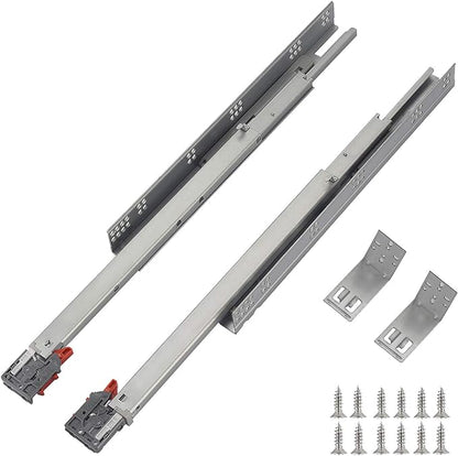 OCG Undermount Drawer Slides 21 inch (1 Pair), Full Extension Soft Close Concealed Drawer Runners, Come W Mounting Screws and Brackets, 1 Pair