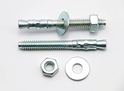 14" x2-14 Wedge Anchor by Zinced of Heavy-Duty Fastener for Cement and Concrete (20pcs Pack)