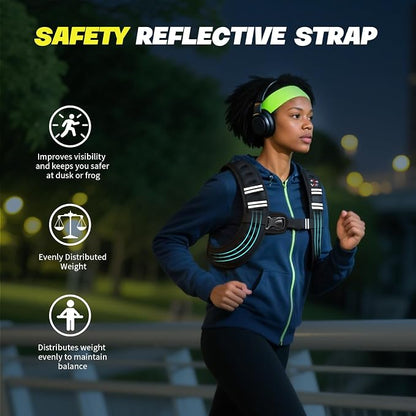 VBSD Weighted Vest Woman 6lb/8lb/12lb/16lb/20lb/25lb/30lb Weight Vest for Women Men Body Weight Vests for Walking Strength Training Running Workout Jogging Fitness