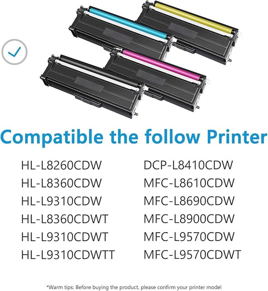 TN-433 TN433 High Yield Toner Cartridge (Magenta, 1-Pack), Replacement for Brother TN-433 TN433M HL-L8260CDW HL-L8360CDW DCP-L8410CDW MFC-L8610CDW Printer Toner