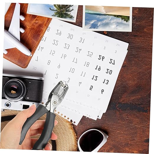 Portable Single Hole Puncher for Loose Leaf Pages Compact Handheld Hole Punch for DIY Crafts Office Use and Scrapbooking Durable and Easy to Carry for Home and School
