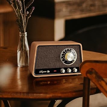 Sangean WR-55 AM/FM/Bluetooth/AUX Premium Analog Wooden Cabinet Radio 50th Anniversary Edition