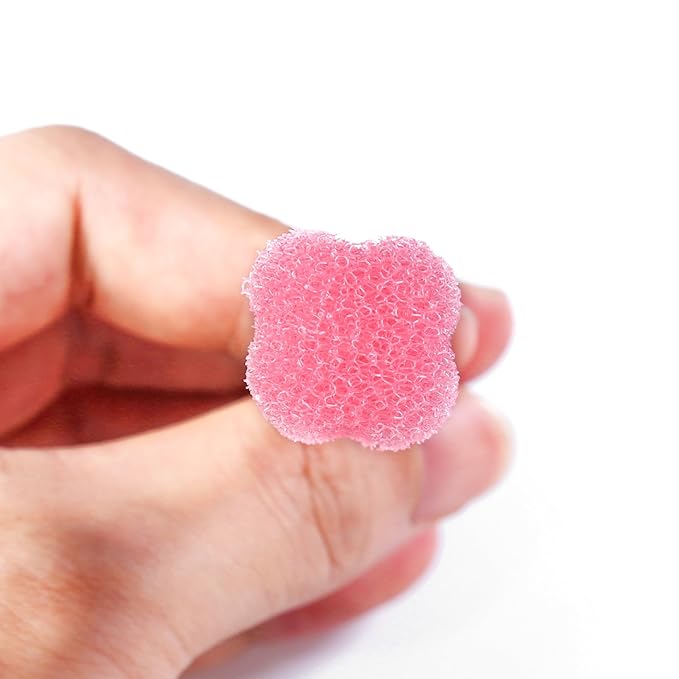 Wellgler's Sterile Sponge Mouth Swabs,Disposable Oral Swabs,Individually Wrapped (100pcs,Pink)