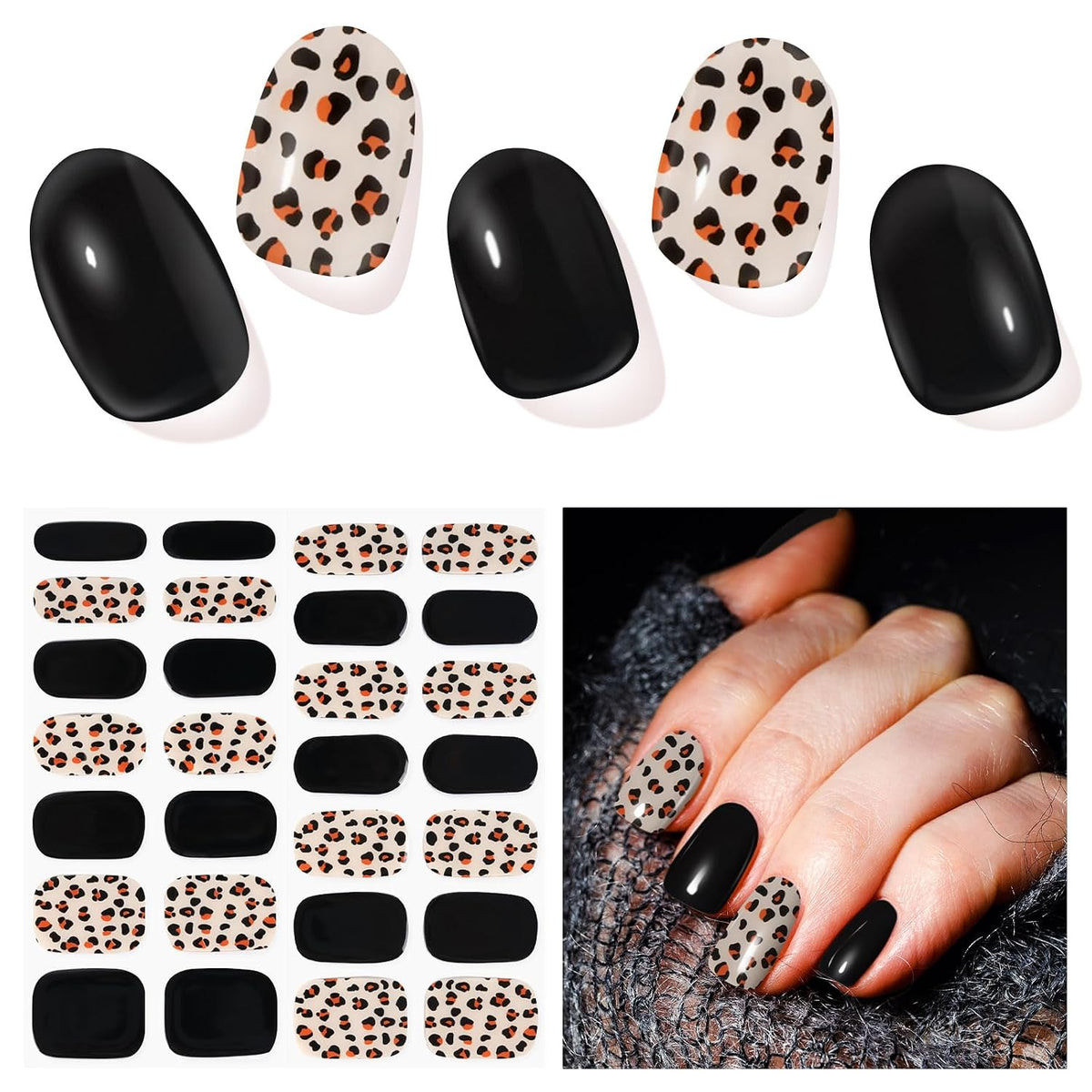 DUKASOU Semi Cured Gel Nail Strips, Spring Blossoms | 28 pcs Gel Nail Strips Work with Any UV Lamp, Salon Quality UV Nails Stickers, Easy to Apply for Home Nails DIY https://a.co/d/0bWK2win ( purple)