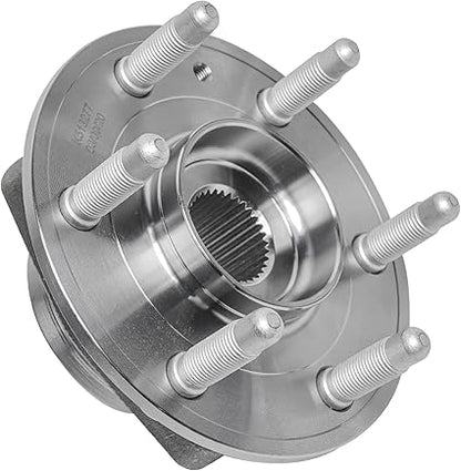 Detroit Axle - 2 Wheel Bearing Hubs for Chevy Traverse GMC Acadia Buick Enclave Saturn Outlook (ABS Models), Replacement Front or Rear Wheel Bearing and Hubs Assembly Set, Pair Hubs