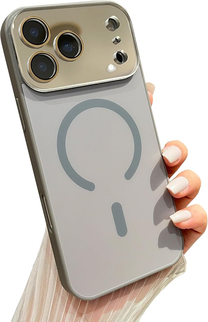 Caseative for iPhone 17 Pro Max Case, Blue | Crystal Camera Lens Protection Candy Color Compatible with MagSafe Wireless Charging