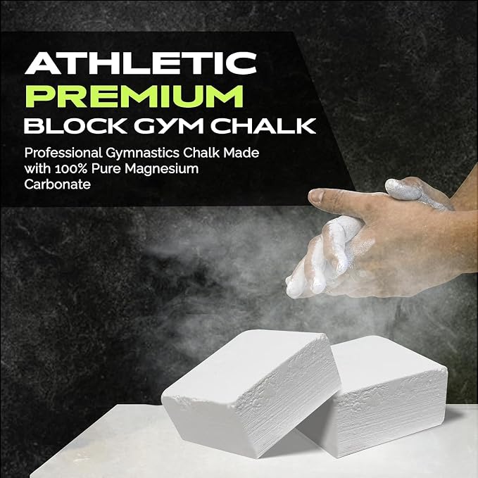 Rage Fitness Fitness Gym Chalk Block 2oz, Magnesium Carbonate for Grip Athletic Chalk for Gym, Workout, Weightlifting, Gymnastics, Rock Climbing, White One 2 Oz Block