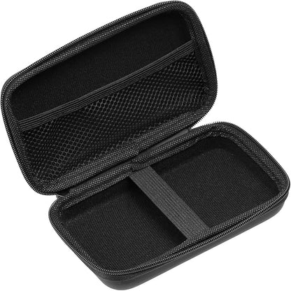 PATIKIL 6.69x3.54 Electronic Organizer Case, 1Pcs EVA Hard Waterproof Rectangle Travel Carrying Case with Zipper for Digital Multimeter, Camera, Charger Cord, Earphone, Black