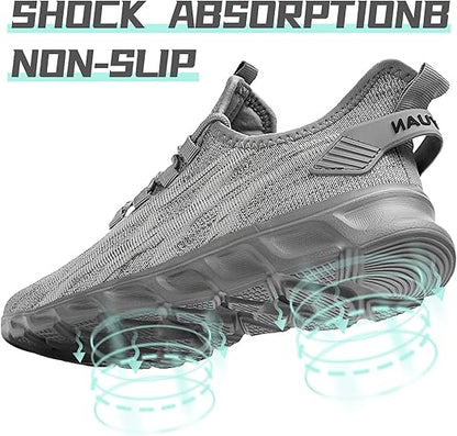 QIJGS Running Shoes for Men Gym Tennis Athletic Mesh Sneakers Lightweight Sports Fashion Workout Casual Shoes