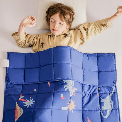 Topcee Weighted Blanket (5lbs 36"x48") Heavy Weighted Blanket Cooling Blanket for Sleeping Perfect for 40-60 lbs,Throw Size Breathable Blanket with Premium Glass Bead