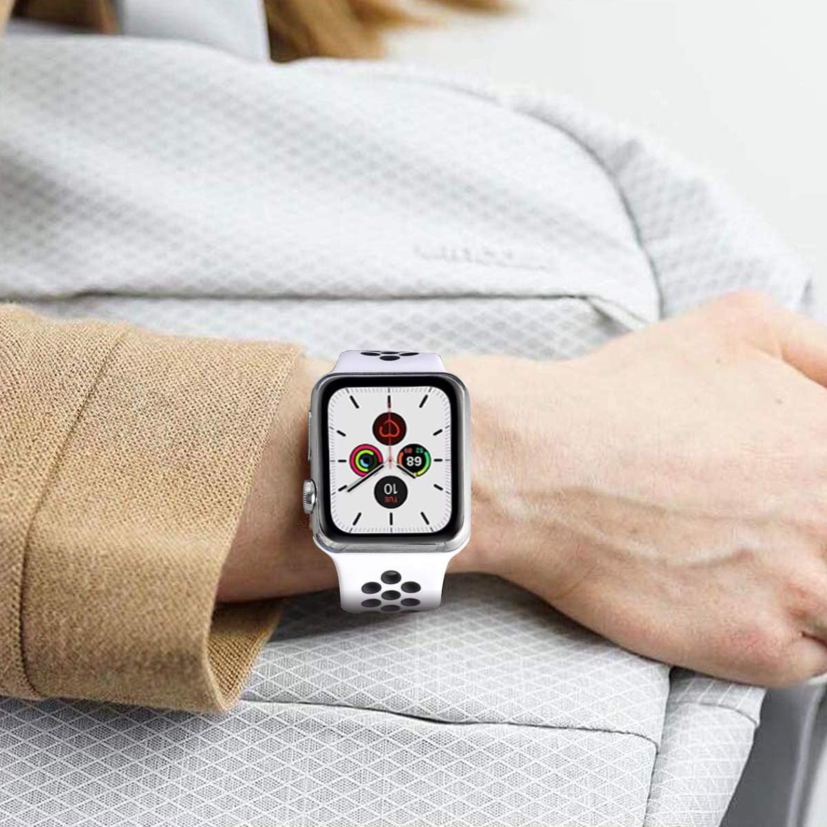 SVISVIPA Soft Silicone Sport Band for Apple Watch