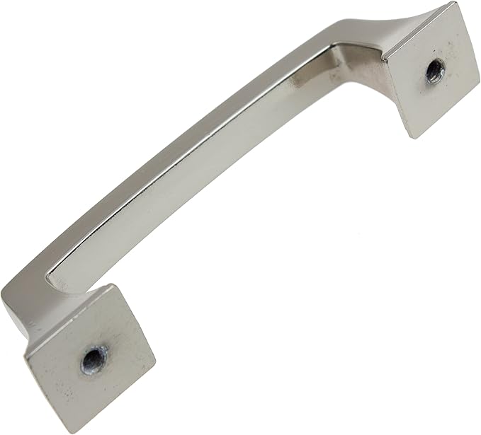 GlideRite Hardware 87380-SN-1 Type Hooks CC Deco Base Cabinet Pull, 3", Satin Nickel Finish