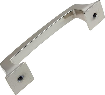 GlideRite Hardware 87380-SN-1 Type Hooks CC Deco Base Cabinet Pull, 3", Satin Nickel Finish