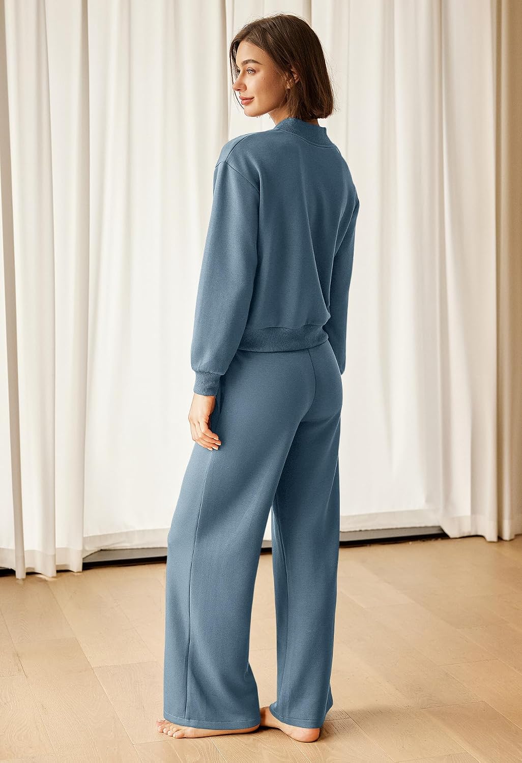 SENSERISE Womens Lounge Sets Sweatsuits 2 Piece Outfit Fall Matching Sweat Sets Airport Travel Outfit Tracksuit.