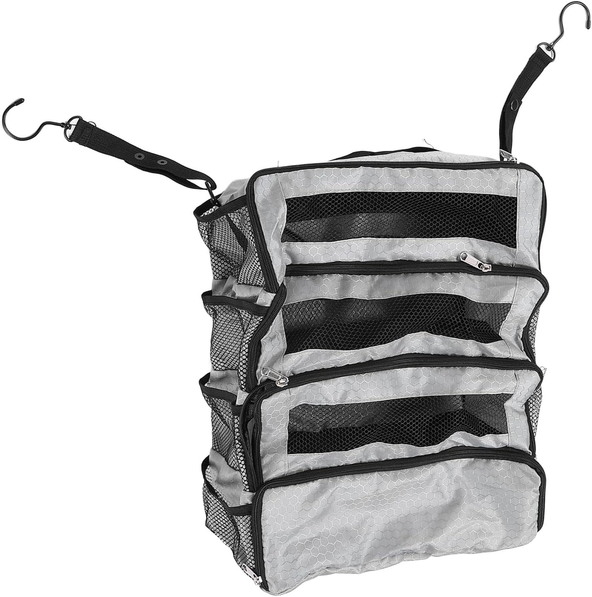 Suitcase Organizer Hanging Suitcase Organizer for Travel Foldable Portable Travel Carry On Bag Luggage Compression Hanging Packing for Travel Carry on Closet (Bag Only) (Gray)