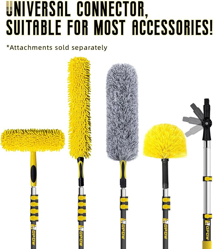 Good Grip Wall-Mounted Mop and Broom Holder Storage Organizer Cleaning Tools Hanger for Kitchen Garden Laundry Room and Garage (4 slots, 5 hooks)
